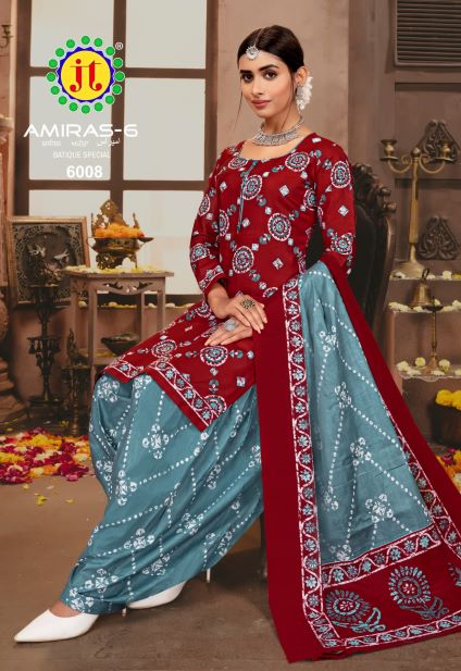 Jt Amiras 6 Designer Daily Wear Wholesale Dress Material Collection